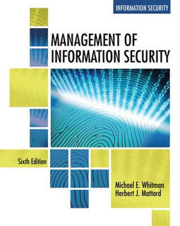 Management of Information Security (6th Edition)