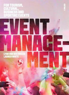 Event Management: For Tourism, Cultural, Business and Sporting Events (5th Edition)