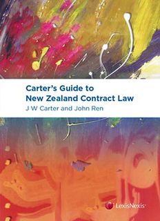 Carter’s Guide to New Zealand Contract Law