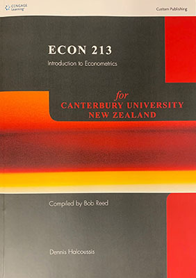 Econ 2013: Introduction to Econometrics for Canterbury University New Zealand