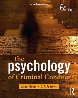 The Psychology of Criminal Conduct (6th Edtion)