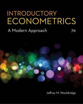 Introductory Econometrics (7th Edition)