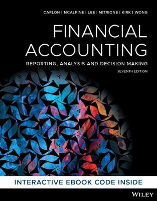 Financial Accounting: Reporting, Analysis And Decision Making (7th Edition)